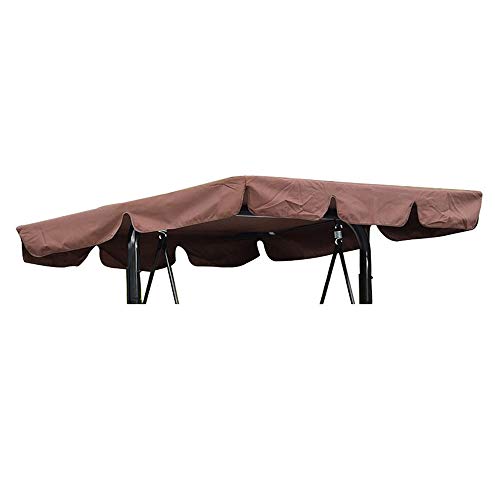 Tetto del Dondolo da Giardino 195x125cm impermeabile Altalena da tenda da giardino Altalena da Hammock tettoia Canopy Tenda Tenda per Dondolo / Amaca da Giardino ( Color : Brown , Size : One size )