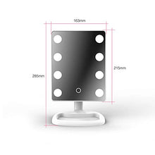 WENYOG Specchio Trucco Specchio da vanità Portatile 8 luci a Specchio di Trucco Regolabile per Il Trucco Table spogliatoio Specchio da Camera da Letto con luci Specchio da Tavolo