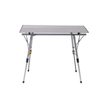 WOLTU CPT8129sb Tavolo da Campeggio Picnic Giardino Pieghevole Portatile Altezza Regolabile in Alluminio