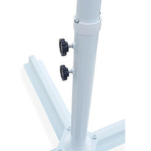 Ombrellone decentrato da Giardino Bianco Diametro 3m (ombrellone Bianco e palo Bianco)