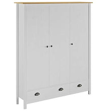 Tidyard Armadietto Multiuso per Camera da Letto con 2/3 Ante con Maniglie in Metallo Armadietto Guardaroba in Legno di Pino 89x50x170cm/127x50x170 cm Bianco