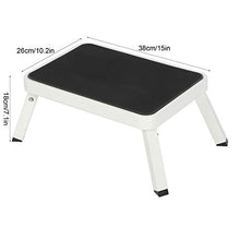 Cikonielf - Sgabello da doccia ergonomico, pieghevole, sedia da doccia, sgabello da bagno, con piedini antiscivolo, carico 100 kg, 26 x 38 x 18 cm