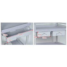 Passeggino Medico per Adulti, Carrello per Utensili in Plastica ABS per Ospedale, Carrello per Strumenti Odontoiatrici per Clinica Medica, Carrello per Montaggio Doppio Cassetto Doppia Cintura