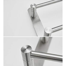 Xiaoli Bagno Portasciugamani Moderna Tre Bar portasciugamani 304 in Acciaio Inox Bagno Portasciugamani Parete Bagno Supporto del tovagliolo con Ganci Porta Asciugamani (Dimensione : 50cm)