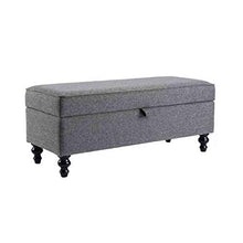 LXESWM Pouf Panca Ottomana Pieghevole Scarpe Panca Poggia Piedi Bagagli Ottomana Bench Scarpe Banco Divano-Letto fine Sgabello Storage Box 丨 Solide Gambe in Legno 丨 Copertina in Lino Cotone