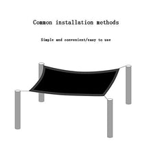 HTL durevole 8-Pin parasole netto, panno spesso ombreggiato, utilizzato per isolamento termico protezione solare di balcone, cortile e tetto. 85% tasso di ombreggiatura, nero, 2 m x 4 m
