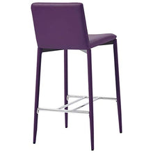 Tidyard Set 3 pz da Bar Desing Alto in Ecopelle Crema/Vino Rosso/Viola,Set Tavolo Rotondo/Quadrato e 2 Sedie da Bar Alti in Ecopelle,Set Tavolo e Sedie da Cucina Design in Ecopelle