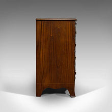 Cassettiera Antica Fiocco Antichi, Inglese, Mogano, Armadietto Bachelor, 1890