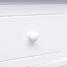 SKM Credenza con 10 Cassetti Bianca 113x30x79 cm in Legno (24.5kg)