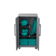 Terry 1 Armadio Multifunzionale Alto, da Esterno Interno, Due Ante, grigio, 78 x 43.6 x 143 cm
