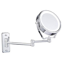 Specchi per il trucco da trucco per il trucco da parete Ingrandimento per il bagno dell'hotel Specchio per la rasatura Specchio per cosmetici Specchi da parete con doppi bracci pieghevoli Cromati