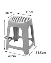 Sgabello per Doccia Sgabello da doccia Pranzo per uso domestico Panca da pranzo Semplice semplice a strisce Adulto Adulto Alta Plastica Sgabello antiscivolo Bagno Sgabello da bagno Sedia da bagno (Col