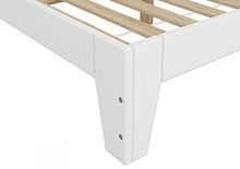 Erst-Holz Elegante Letto Una Piazza e Mezza bianco120x200 in Pino con doghe di Legno rigide 60.54-12W