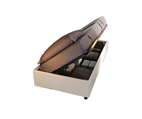 Letti Per Dormire.it - Letto per Cameretta con Box Contenitore ad Alzata Laterale, Sfoderabile