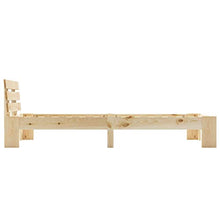 BIGTO - Struttura per letto in legno di pino massiccio, per camera da letto, stile C, 100 x 200 cm, colore: Naturale