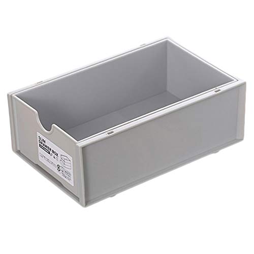 Cabilock Portaoggetti da Scrivania Porta Trucchi Organizer per Il Trucco Cassetto da Scrivania in Plastica Porta Trucchi per Trucchi Portaoggetti da Tavolo Grigio