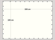 TUTTOPERGOLE Tetto di Ricambio in PVC da 650 gr/m2 per Gazebo/Pergola in Ferro (3 x 2 m, Avorio)