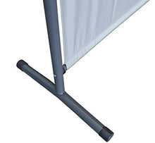 Quick-Star 2 Pezzi Paravento 180 x 178 cm Tessuto divisorio Spaziale Grande Giardino Parete divisoria Balcone frangivista Bianco