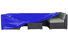 STZYY Fodere per mobili da Giardino Impermeabili 420D Anti-UV a Prova di umidità per Esterni per Tavolo da Pranzo in terrazza, Divano, Set di Combinazioni di sedie, rettangolo, Blu, 380x280x100cm