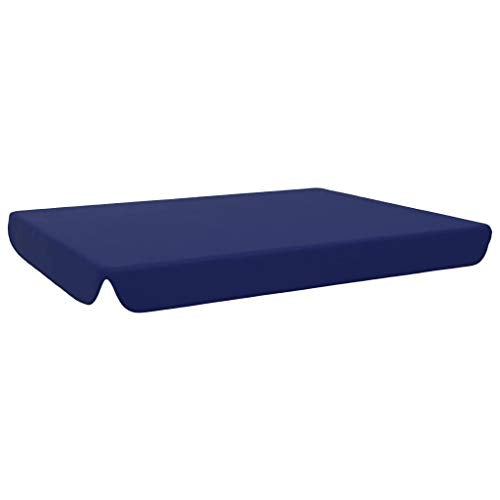 vidaXL Baldacchino di Ricambio per Dondolo da Giardino Tettino Tettuccio Copertura Telo di Protezione Parasole Calotta di Ricambio Blu 192x147 cm