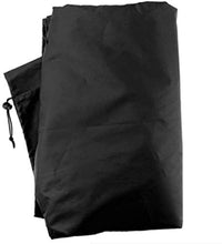 Telo copritavolo da esterno Patio Mobili di protezione Covers Tavolo da giardino rotondo in rattan mobili Fodere antivento impermeabile Pioggia Neve polvere antivento Anti-UV (nero) Copertura protetti