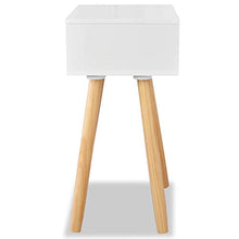 AYNEFY Comodino, 2 pezzi in legno di pino massiccio comodino per camera da letto comodino da salotto in stile moderno con 1 cassetto, 40 x 30 x 61 cm