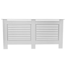 Yusheng - Copertura per radiatore in legno, in MDF, verniciato bianco, moderno, per griglia a doghe e radiatore, protezione contro le bruciature, accessori per mobili per la casa, 81 x 171 x 19 cm