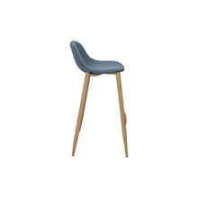ZONS Sgabello Bar 44 x 48 x 91 cm, Piedi in Metallo, Colore Legno