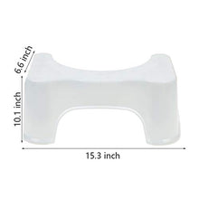 CHENJIAO Squatting Sgabello Casa Squatting Sgabello Bagno Squat Igienici Sgabello Compact Squatty Potty Sgabello Sede Portatile for La Casa da Bagno Strumenti Toilette (Color : White)
