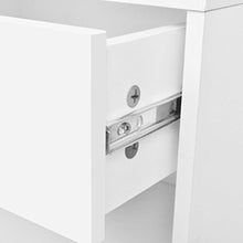 Cikonielf - Comodino con cassetto e portaoggetti, 2 pezzi, per camera da letto, soggiorno, corridoio, ufficio, 36,5 x 30,5 x 38 cm