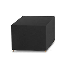 Guanici Copertura per Mobili da Giardino Telo copritavolo da esterno Impermeabile Rettangolare Fodera per mobili con coulisse per mobili da giardino tavoli da giardino set di sedute(123 x 123 x 74 cm)