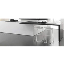 Miwaimao - Sgabello alto in acciaio INOX per casa, semplice e creativo, confortevole (colore: rosso, dimensioni: 76 cm), bianco, 56 cm