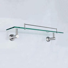 DNSJB mensole da bagno in Vetro 1 Piano, cremagliere cosmetiche a Parete, Ciondolo in Acciaio Inox 304, 52 cm / 20,4"