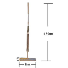 SSAYY Mop Mop in Microfibra per Pavimenti in Legno A Doppia Faccia Senza Mocio per Lavaggio A Mano con 4 Panni per La Casa