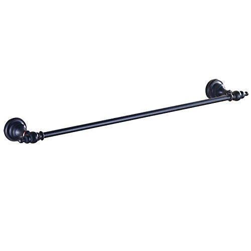 MBYW Portasciugamani Moderno Minimalista Portasciugamani Elegante per Il Bagno di Moda Portasciugamani retrò in Bronzo Nero con Asta Singola in Bagno Europeo  Adatto per Bagno,Cucina, Ufficio