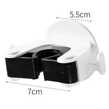 ZXCASDF Stile Nordico Perforato Volante Supporto per Mop Bagno Antiscivolo Impermeabile Mop Bagno Gancio Appiccicoso Gancio Scopa Carta Clip Gancio Supporto per Mop,Grigio