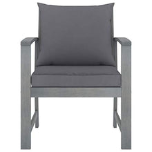 SKM Set Divani da Giardino 4 pz con Cuscini in Massello di Acacia (37.4kg)