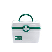 koigjh Contenitore per Medicinali Pratico Portatile per Famiglie Soccorso A Doppio Strato Contenitore per Medicinali per Bambini in Plastica per Uso Domestico