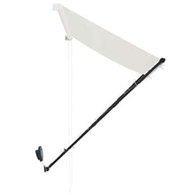 UnfadeMemory Tenda da Sole Retrattile con LED Resistente all'Acqua e ai Raggi UV 200x150 cm Crema