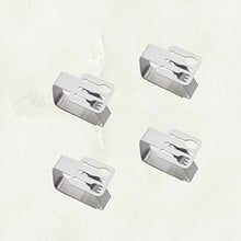 CLISPEED 4 Pezzi Clip per Tovaglia Decorativo in Acciaio Inox Copriletto Morsetto Supporto Clip per Tavolo da Picnic Flessibile Ideale per Picnic Tendoni Matrimoni Festa di Laurea