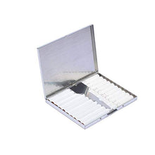 Custodia for sigarette humidor, spessore e modelli a doppio uso, atmosfera semplice ed elegante in acciaio inox in acciaio inox in acciaio inox in acciaio inox, anti-umidità portatile e anti-pressione