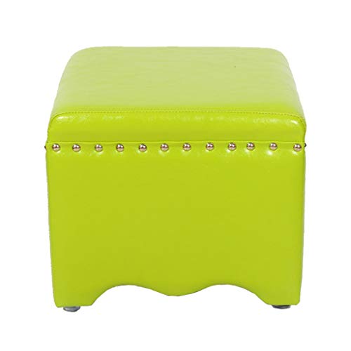 Jiangang-Ottomane Mobili per la casa e Giardino Sgabello Imbottito Sgabello/Sgabello Imbottito in Stile Europeo/Sgabello Quadrato per tavolino Salotto-Frutta Verde Ottomani da Cucina