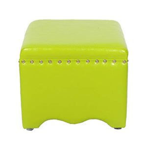 Jiangang-Ottomane Mobili per la casa e Giardino Sgabello Imbottito Sgabello/Sgabello Imbottito in Stile Europeo/Sgabello Quadrato per tavolino Salotto-Frutta Verde Ottomani da Cucina