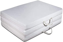 EvergreenWeb - Materassino Futon Pieghevole salvaspazio, Materasso Singolo in Waterfoam Sfoderabile in Tessuto Anallergico e Traspirante Alto 9 cm FUTON Easy (97x200)