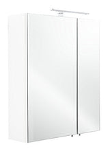 Posseik 5429-76, Armadietto da Bagno con Specchio a 2 Ante, 60 x 68 x 16 cm, Bianco (Weiß)