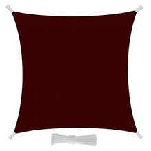 EGLEMTEK Tenda Parasole Quadrata a Vela Telo da Sole da Esterno - Protezione dai Raggi UV - Tessuto in Polietilene Resistente - Colore Amaranto (5x5 m)