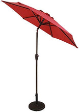 SHANCL Ombrellone Ombrelloni Ø 7ft Patio Mercato Umbrella - Giardino all'aperto ombrellone Tavolo w Regolazione/Tilt, Tessuto Resistente allo sbiadimento (Color : Winred)