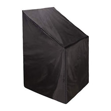Copertura per sedia da giardino impilabile per sedie da giardino, resistente poliestere, impermeabile, antivento, anti-UV, copertura per mobili da esterni, 65 x 65 x 80/120 cm