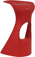 Totò Piccinni Sgabello Style in Polipropilene Design Top Arredo Casa Cucina Bar Giardino Ristornate (Rosso (Next))