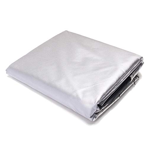 GUODIU Copertura per Mobili da Giardino 205x104x71cm Rettangolari Copertura Tavolo Giardino Esterno Resistente allo Strappo per Mobili Esterno, Argento